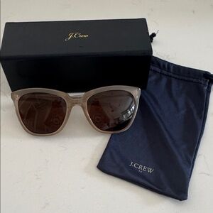 J. Crew Tan Sunglasses with Brown Lenses *New ✨🕶️